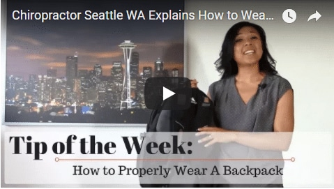 Chiropractic Seattle WA Tip of the Week - Backpack