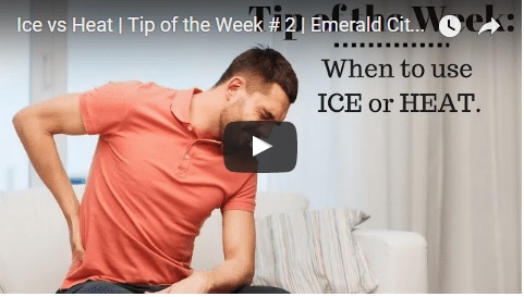 Chiropractic Seattle WA Tip of the Week - Ice and Heat