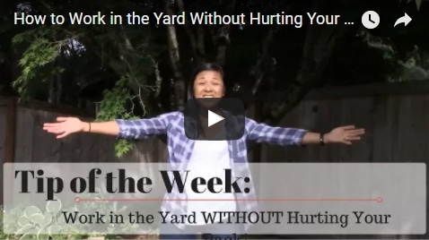 Chiropractic Seattle WA Tip of the Week - Yard Work